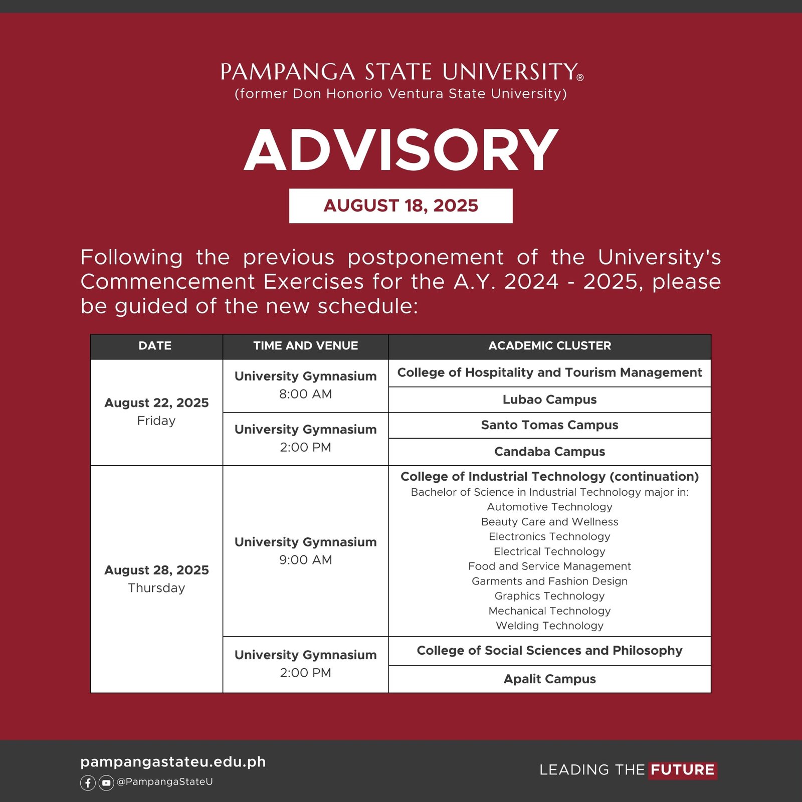 08152025   Announcement