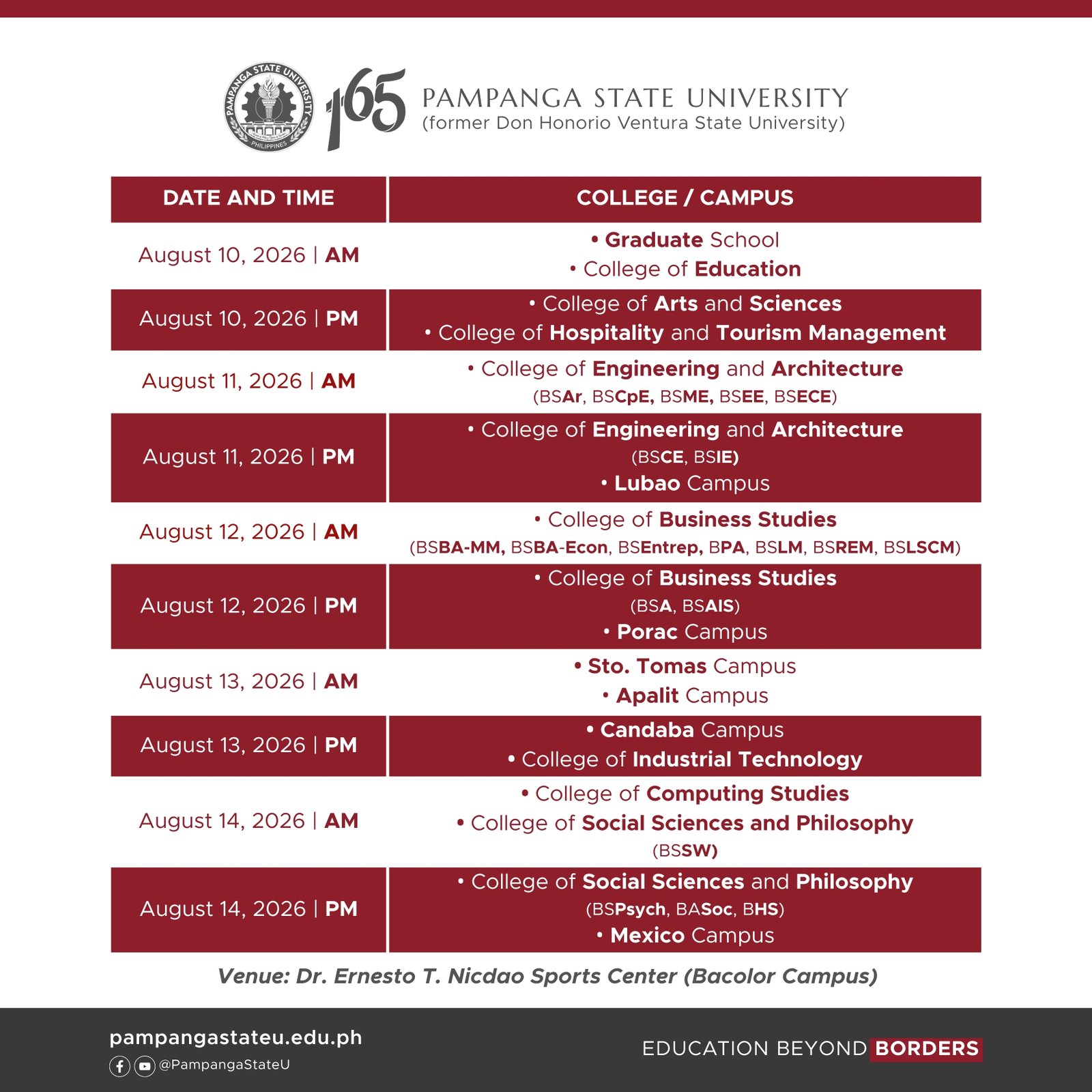 Commencement Announcement 2