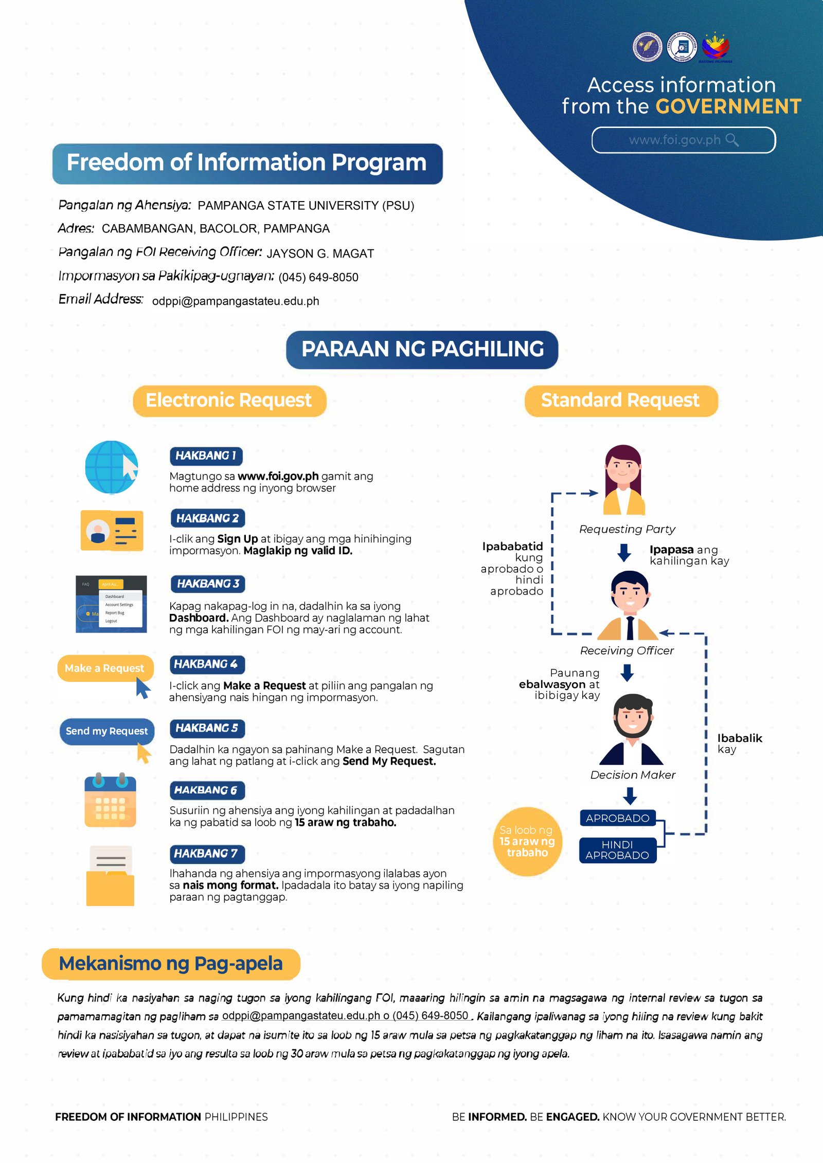one page manual english